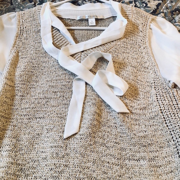 LC Lauren Conrad sweater vest and polyester blouse - Picture 5 of 7